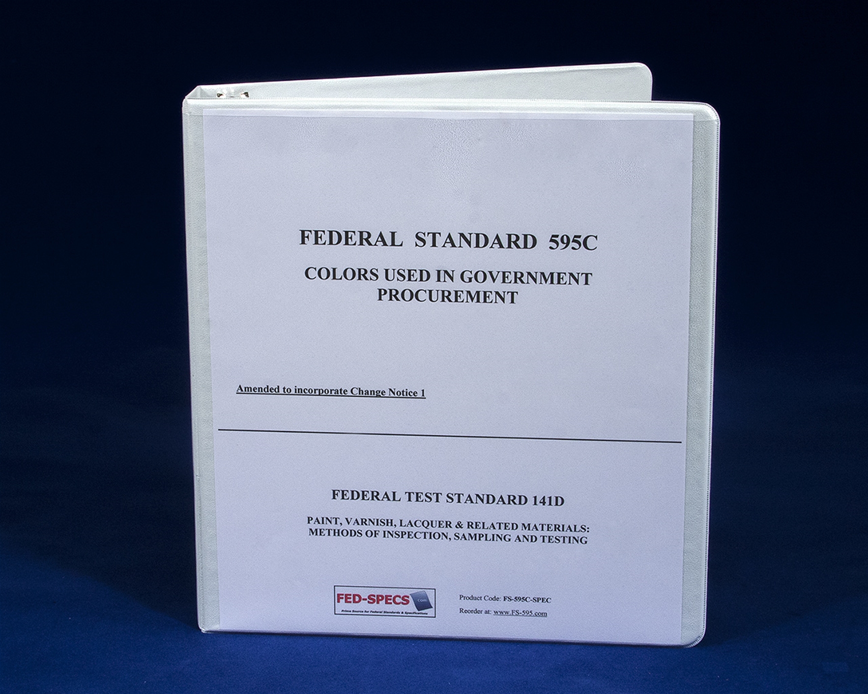 FED-STD-595C SPEC BOOK (Classic Plus Edition)